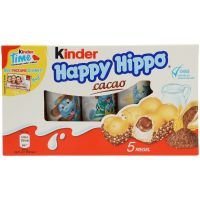 Kinder Happy Hippo kjeks kakao 5 stk. 105 g